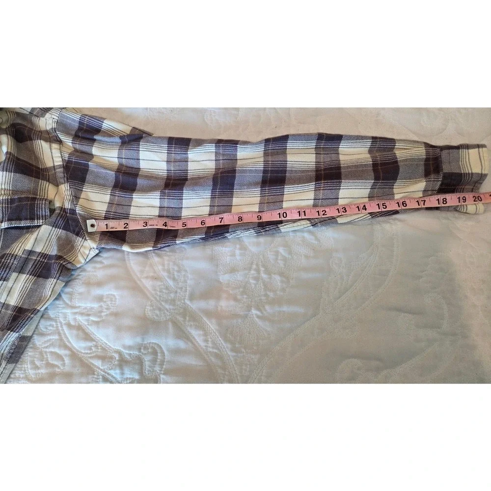 Polo Ralph Lauren Flannel Cotton Benford Plaid Relaxed Brown Cream Casual Medium